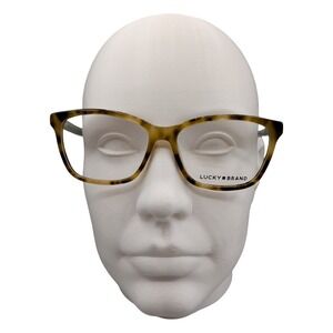 Lucky Brand D214 Tortoise Eyeglasses Green Frames 55/15/140 Rectangular NEW